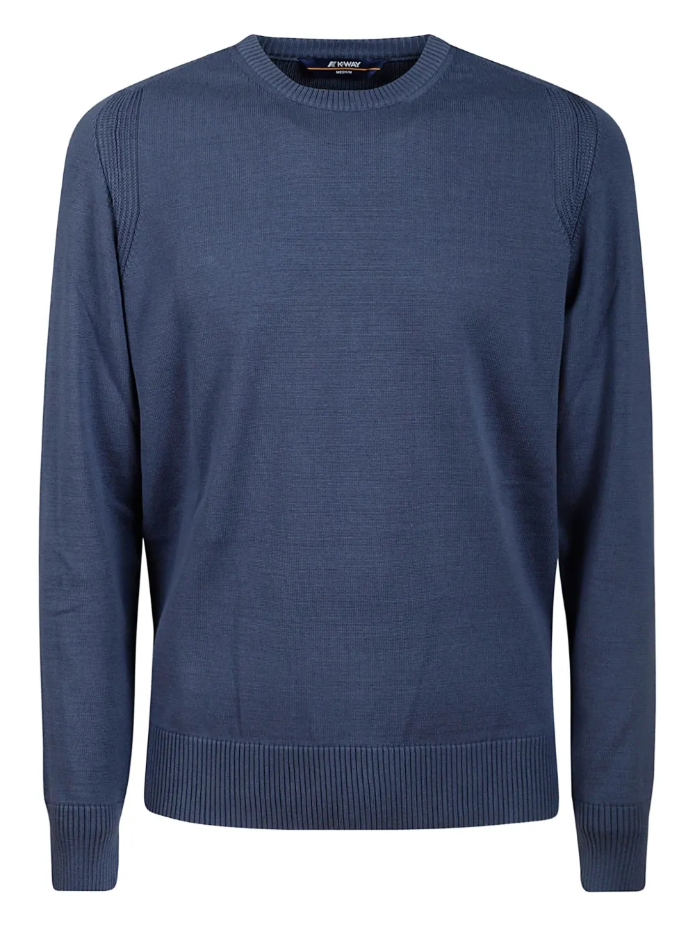 Свитер с круглым вырезом K-Way, синий 
Свитер с круглым вырезом K-Way, синий