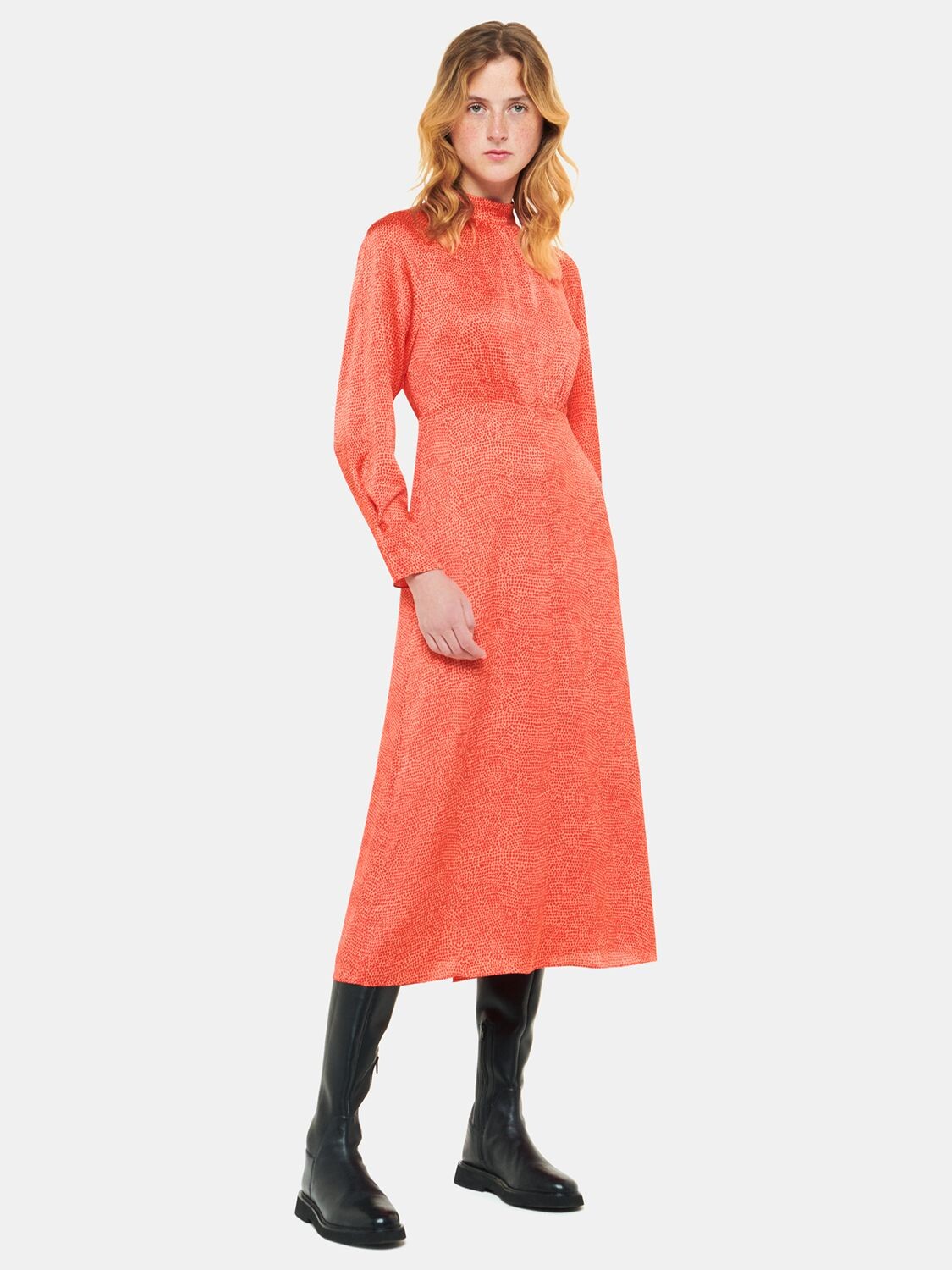 Платье миди с точечным принтом Pebble Whistles, красный/мульти
Платье миди с точечным принтом Pebble Whistles, красный/мульти