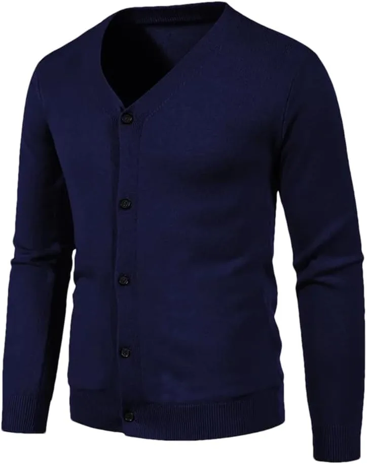 Мужской легкий кардиган V-образным вырезом
Мужской легкий кардиган V-образным вырезом