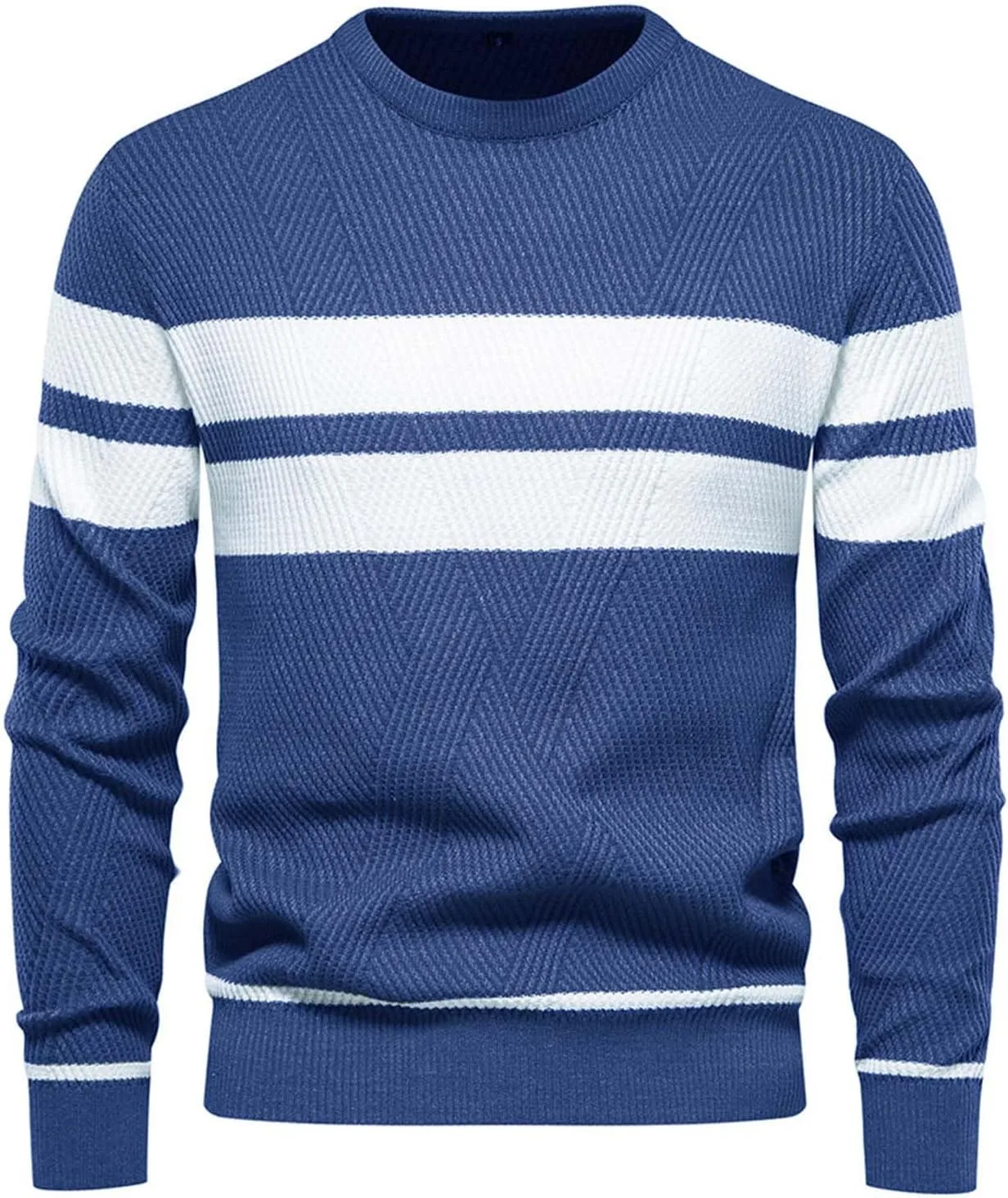 Свитер мужской осенний Slim Fit с длинным рукавом и полоской
Свитер мужской осенний Slim Fit с длинным рукавом и полоской