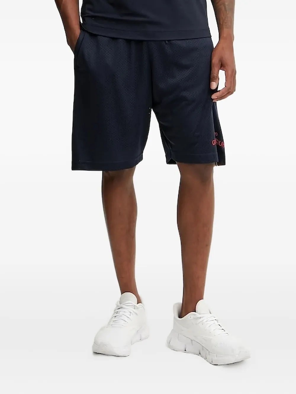 Спортивные шорты с сетчатыми полосками по бокам Ea7 Emporio Armani, синий
Спортивные шорты с сетчатыми полосками по бокам Ea7 Emporio Armani, синий