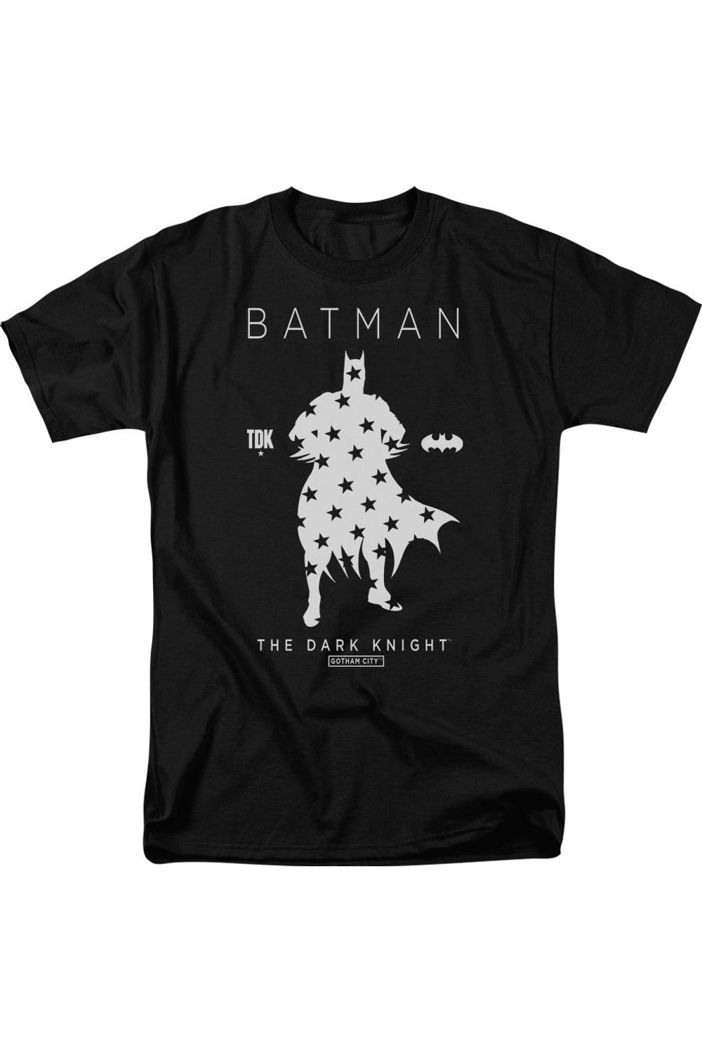 Футболка с коротким рукавом и силуэтом звезды Бэтмена для взрослых Gildan, черный
Футболка с коротким рукавом и силуэтом звезды Бэтмена для взрослых Gildan, черный