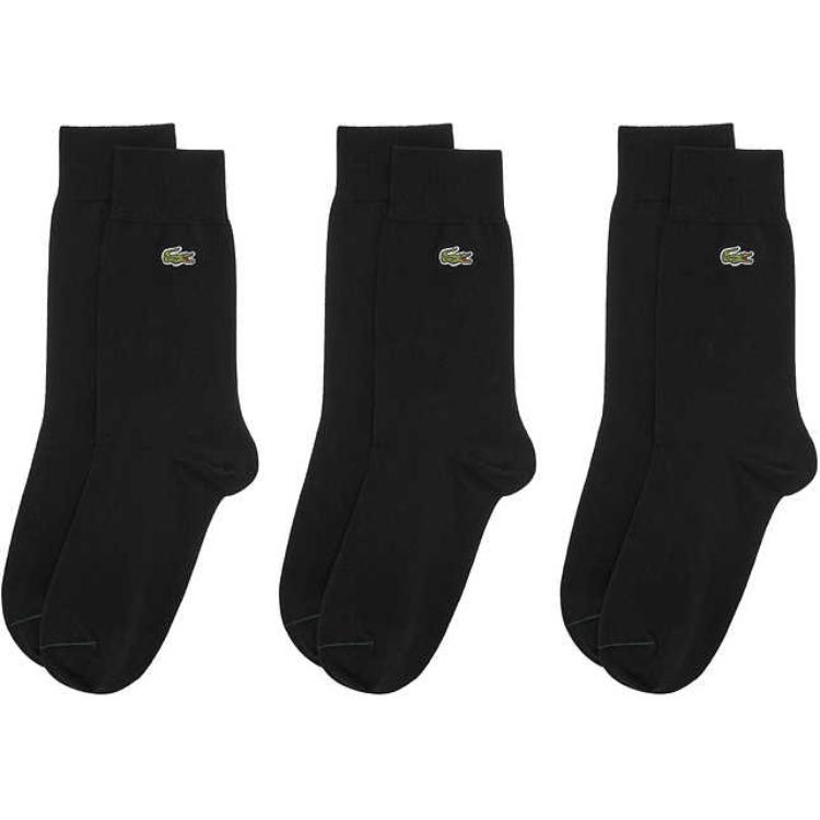 Набор из трех носков с вышитым логотипом LACOSTE, черный
Набор из трех носков с вышитым логотипом LACOSTE, черный