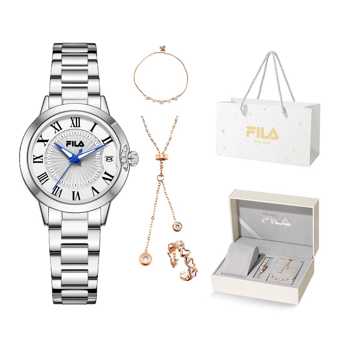 FILA Часы Timeless Heart Collection Wrist Watch Quartz Movement Steel Strap Silver Dial Women's Watch, Silver Dial
FILA Часы Timeless Heart Collection Wrist Watch Quartz Movement Steel Strap Silver Dial Women's Watch, Silver Dial