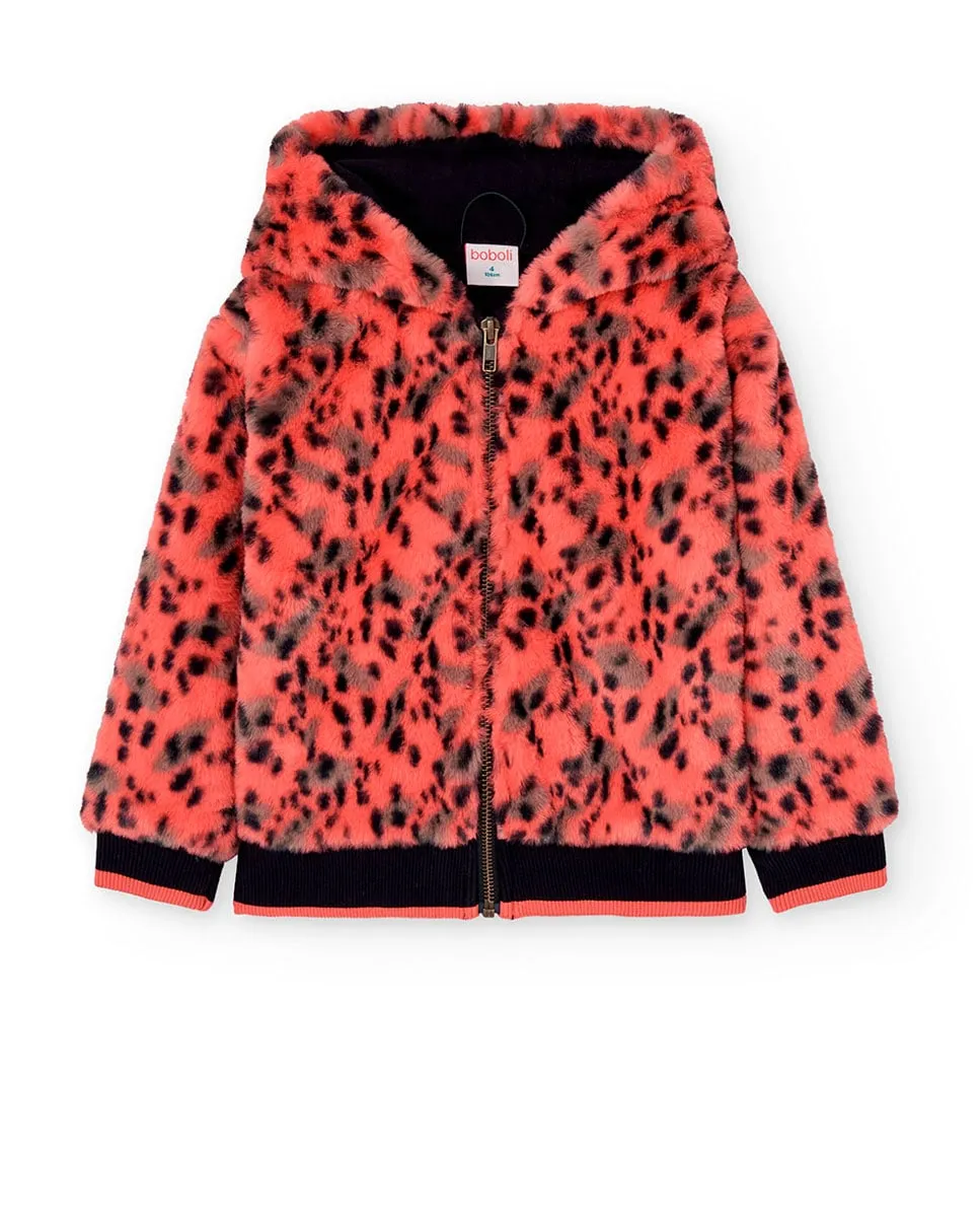 Детская куртка с искусственным мехом, с принтом и капюшоном Boboli, оранжевый
Детская куртка с искусственным мехом, с принтом и капюшоном Boboli, оранжевый