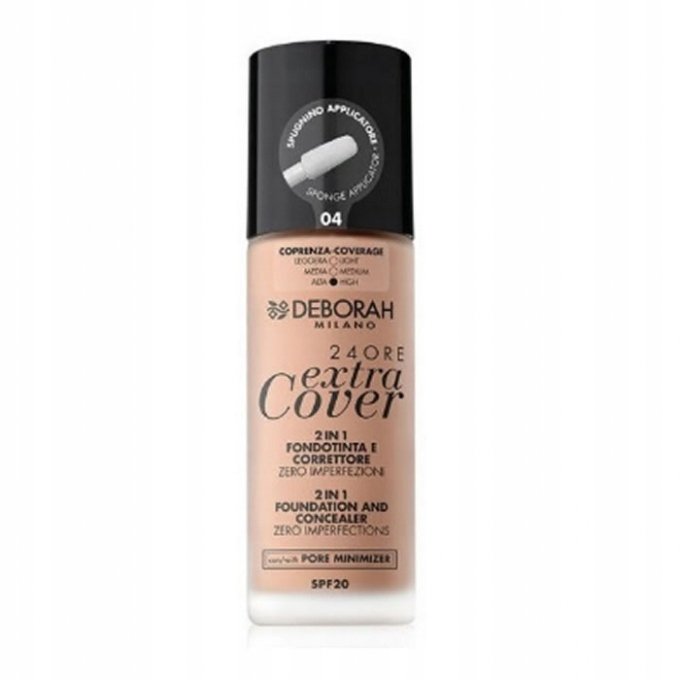 FDT Liquido 24 Ore Extra Cover 04 Foundation - Deborah
FDT Liquido 24 Ore Extra Cover 04 Foundation - Deborah