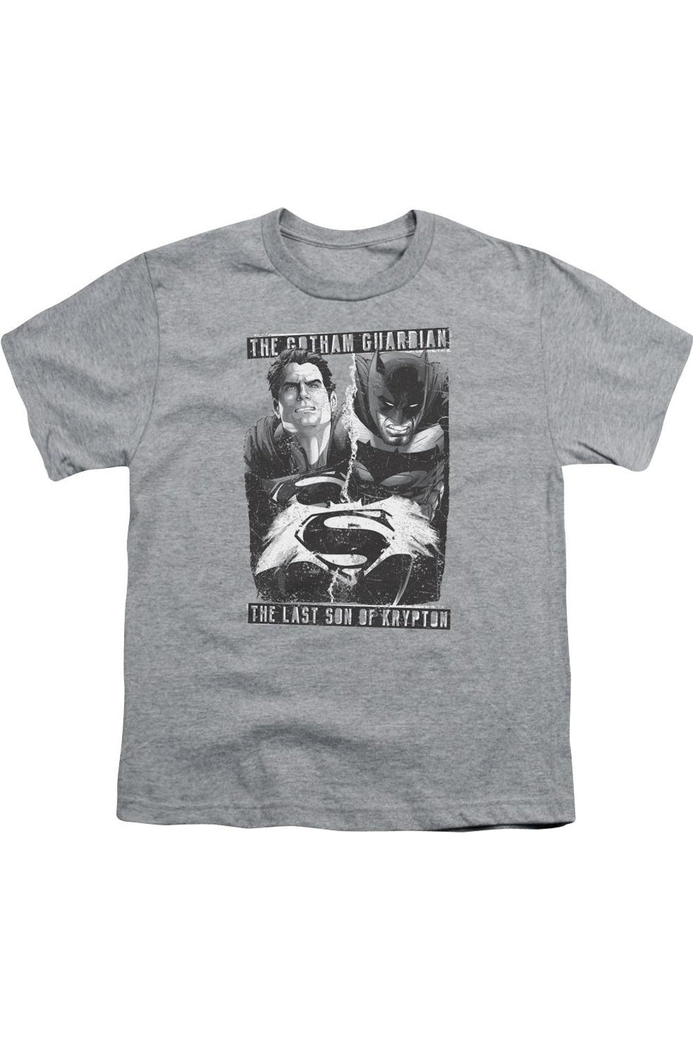 Футболка с коротким рукавом для детей "Бэтмен против Супермена: Защитник против Сына" Gildan, Athletic Heather
Футболка с коротким рукавом для детей "Бэтмен против Супермена: Защитник против Сына" Gildan, Athletic Heather