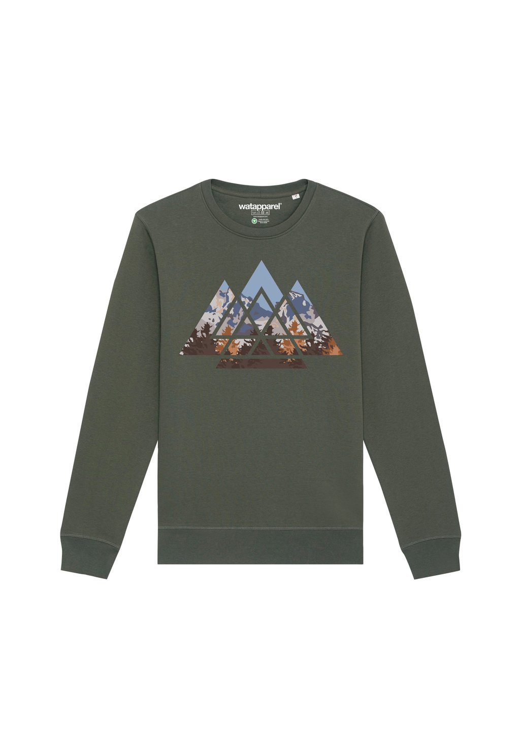 Толстовка GEOMETRIC LANDSCAPE watapparel, хаки
Толстовка GEOMETRIC LANDSCAPE watapparel, хаки