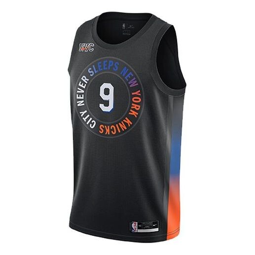 Спортивная футболка sports breathable basketball jersey sw fan edition new york knicks 9 black Nike, черный
Спортивная футболка sports breathable basketball jersey sw fan edition new york knicks 9 black Nike, черный