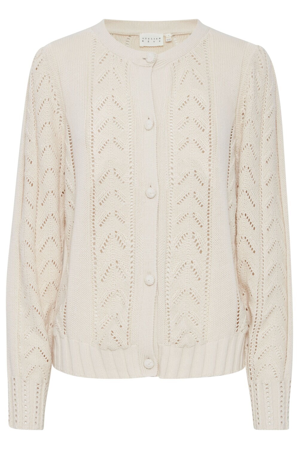 Вязаный кардиган Atelier Rêve, бежевый
Вязаный кардиган Atelier Rêve, бежевый