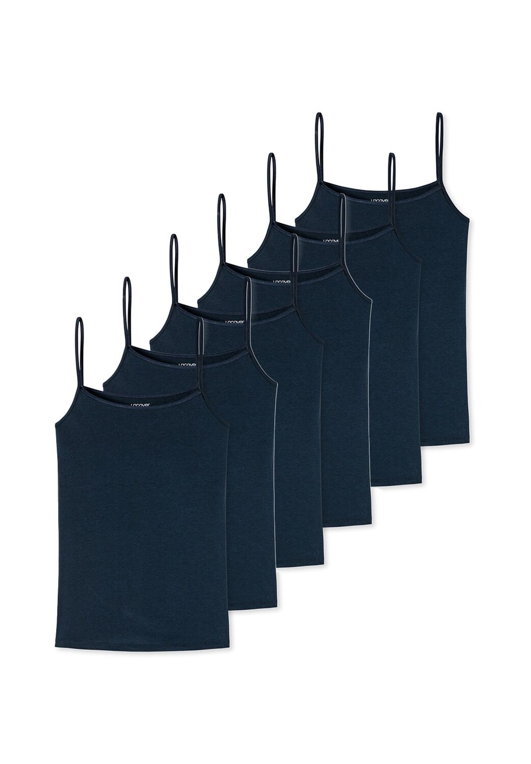 Спагетти топ, 6 уп., базовые uncover by SCHIESSER, темно-синий
Спагетти топ, 6 уп., базовые uncover by SCHIESSER, темно-синий