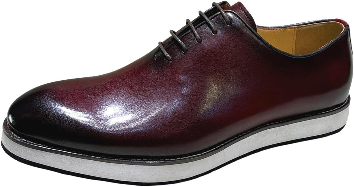 Мужские туфли с отделкой Santimon Oxfords - повседневные кроссовки из натуральной кожи с шнуровкой, дерби с легкой амортизирующей подошвой для бизнеса, свадьбы, офиса и смарт-кэжуал, коричневый
Мужские туфли с отделкой Santimon Oxfords - повседневные кроссовки из натуральной кожи с шнуровкой, дерби с легкой амортизирующей подошвой для бизнеса, свадьбы, офиса и смарт-кэжуал, коричневый