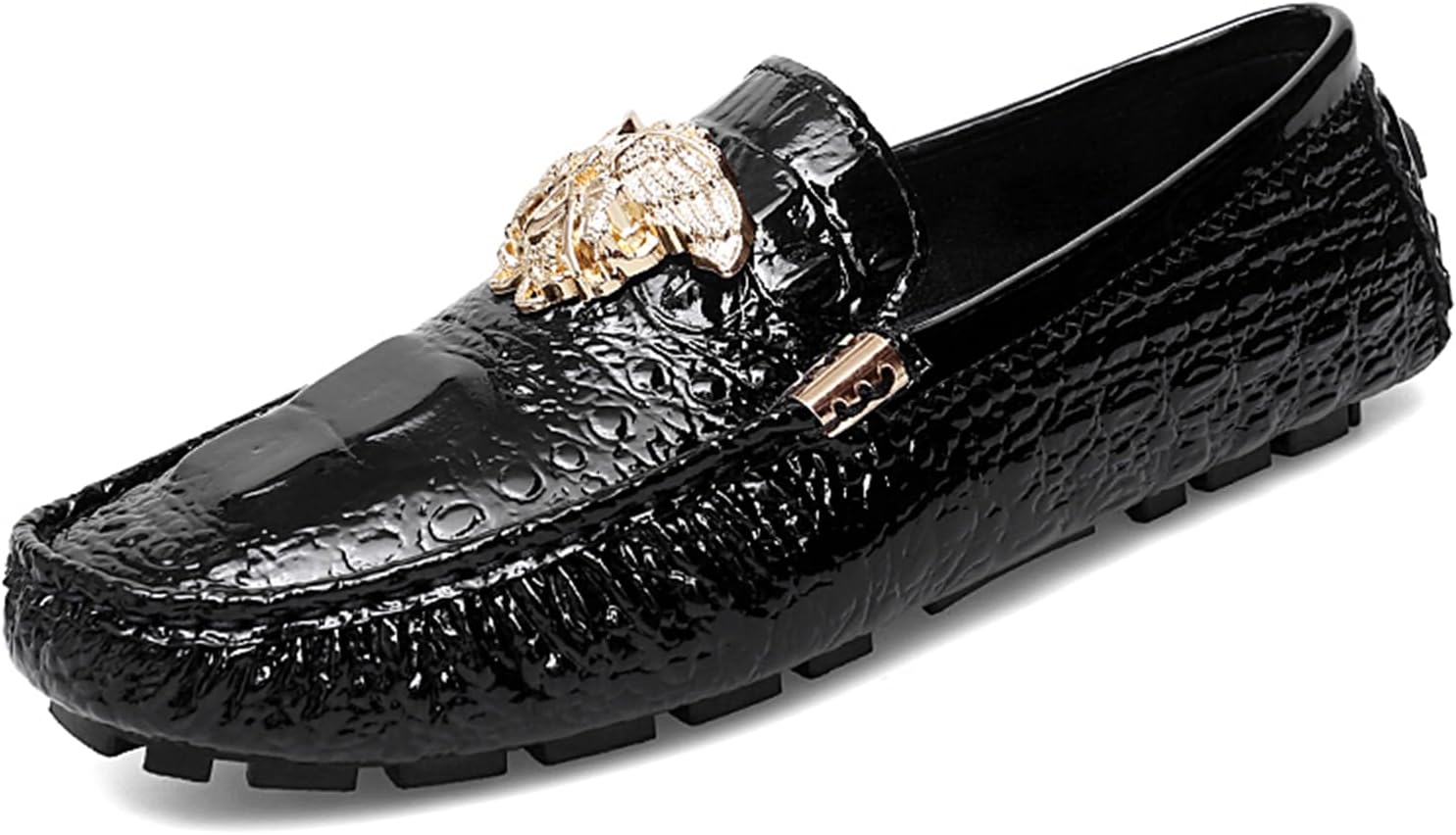 Мужские мокасины CHUUMEE с узором под крокодила, кожаные лоферы, повседневная обувь без шнурков, стильные ботинки, черный
Мужские мокасины CHUUMEE с узором под крокодила, кожаные лоферы, повседневная обувь без шнурков, стильные ботинки, черный