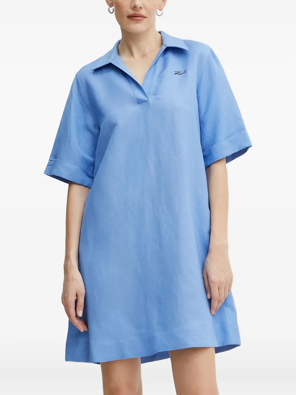 Мини-платье с вышитым логотипом KARL LAGERFELD, синий
Мини-платье с вышитым логотипом KARL LAGERFELD, синий