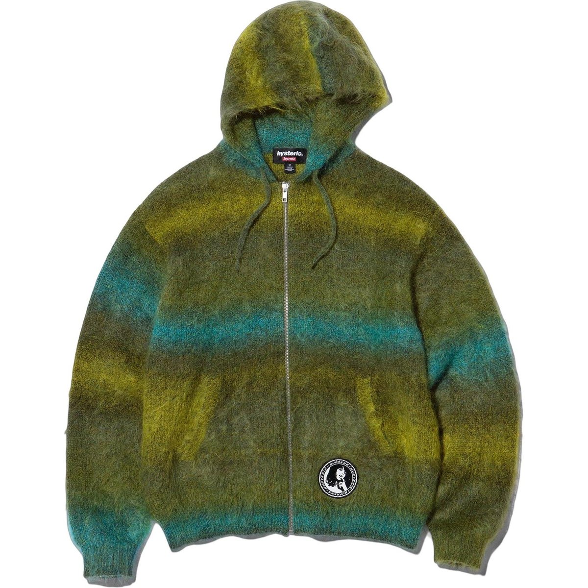 Толстовка Hysteric Glamour с капюшоном на молнии из мохера Supreme, оливковый
Толстовка Hysteric Glamour с капюшоном на молнии из мохера Supreme, оливковый