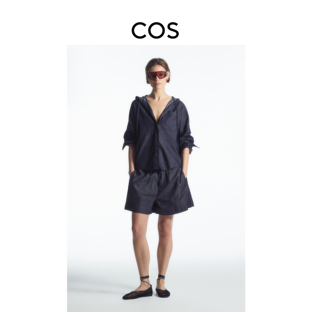 Женские повседневные джинсовые шорты Cos с завязками на талии, индиго
Женские повседневные джинсовые шорты Cos с завязками на талии, индиго