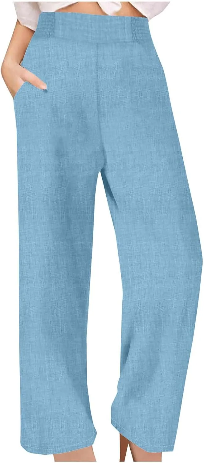 Женские брюки Petite Wide Leg Casual летние High Waist Straight с карманами
Женские брюки Petite Wide Leg Casual летние High Waist Straight с карманами