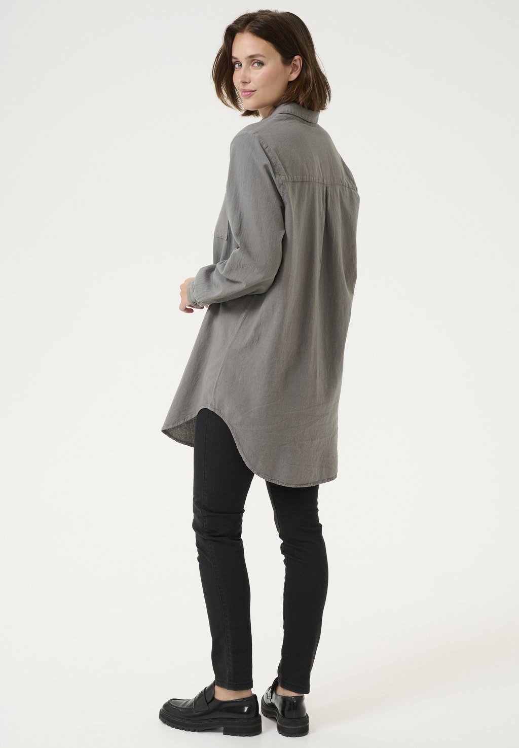 Блузка на пуговицах NAYA Kaffe, серый
Блузка на пуговицах NAYA Kaffe, серый