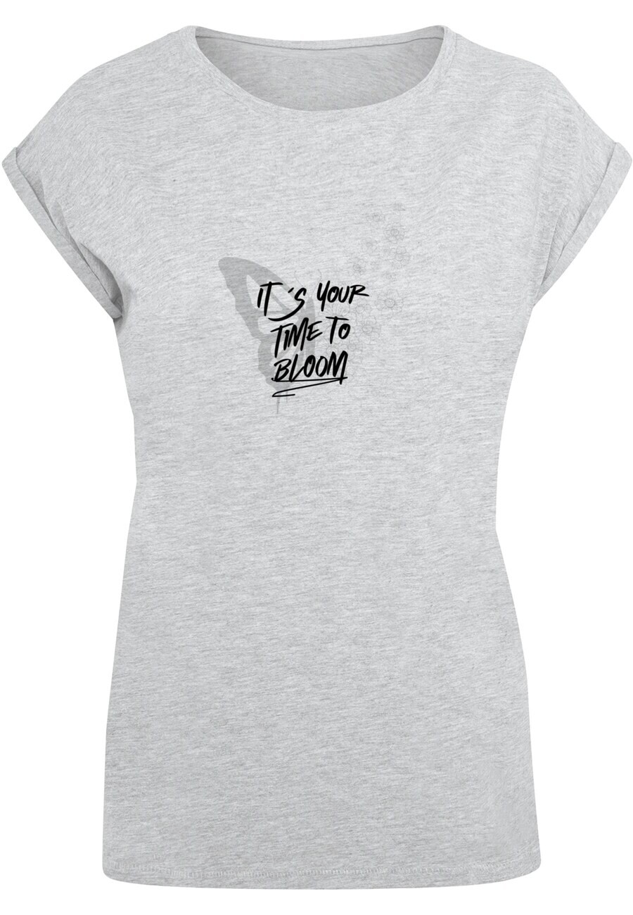 Футболка Merchcode ITS YOUR TIME TO BLOOM, пятнистый серый 
Футболка Merchcode ITS YOUR TIME TO BLOOM, пятнистый серый