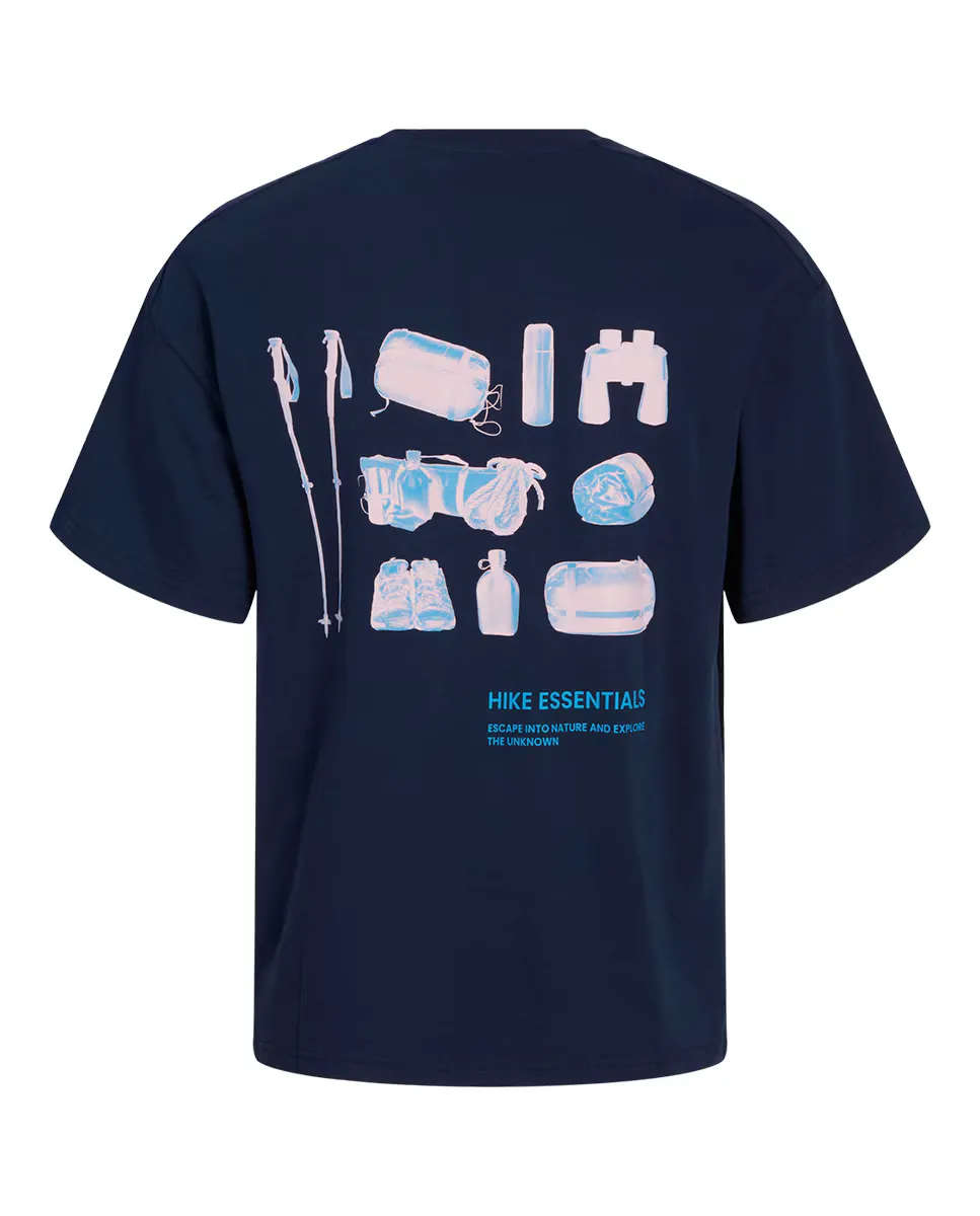 Мужская футболка с принтом сзади спереди, приталенным круглым вырезом, короткими рукавами Jack & Jones, темно-синий
Мужская футболка с принтом сзади спереди, приталенным круглым вырезом, короткими рукавами Jack & Jones, темно-синий