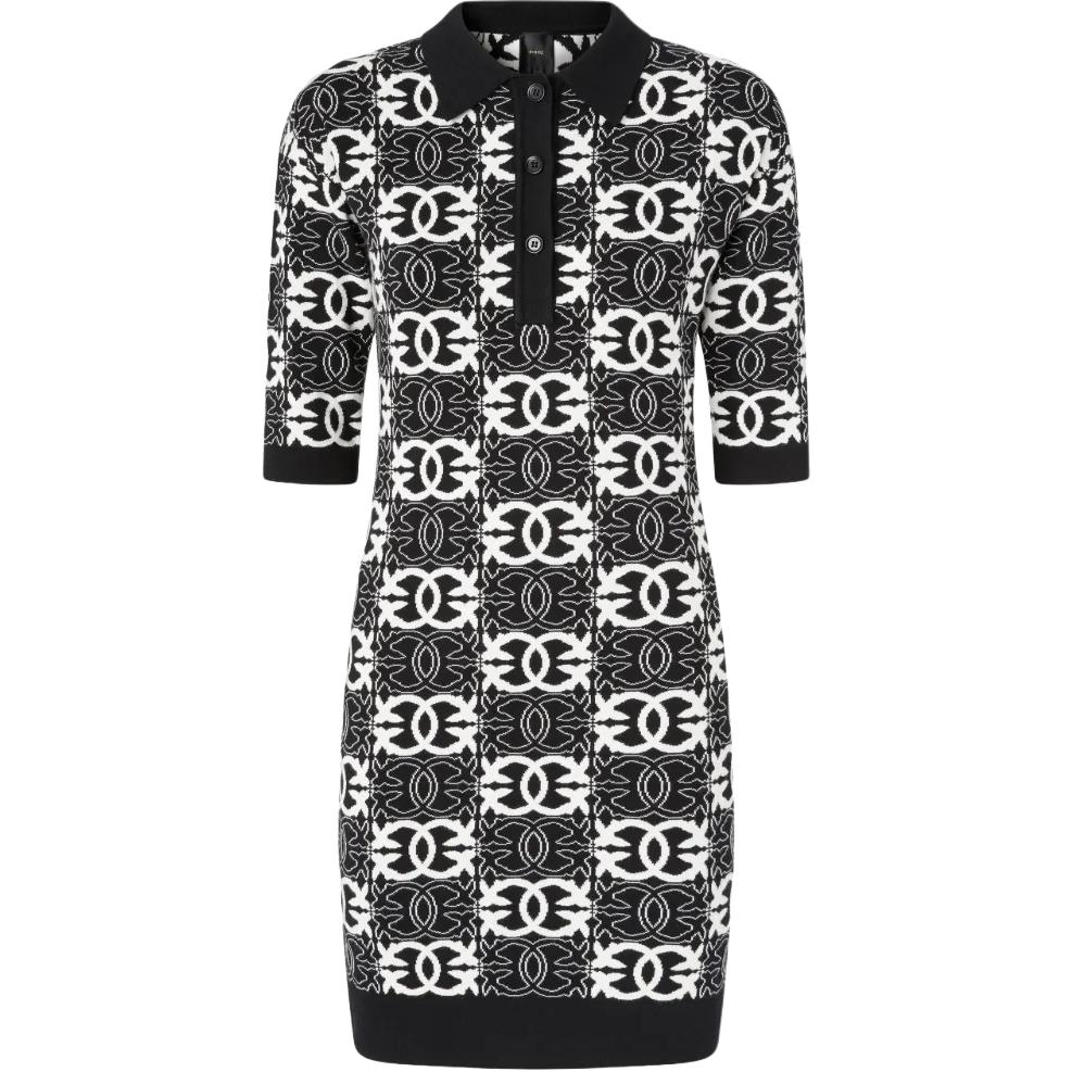 Платье с логотипом и воротником-поло PINKO, черный
Платье с логотипом и воротником-поло PINKO, черный