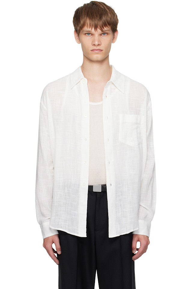 Our Legacy Белая рубашка с кокосом
Our Legacy Белая рубашка с кокосом