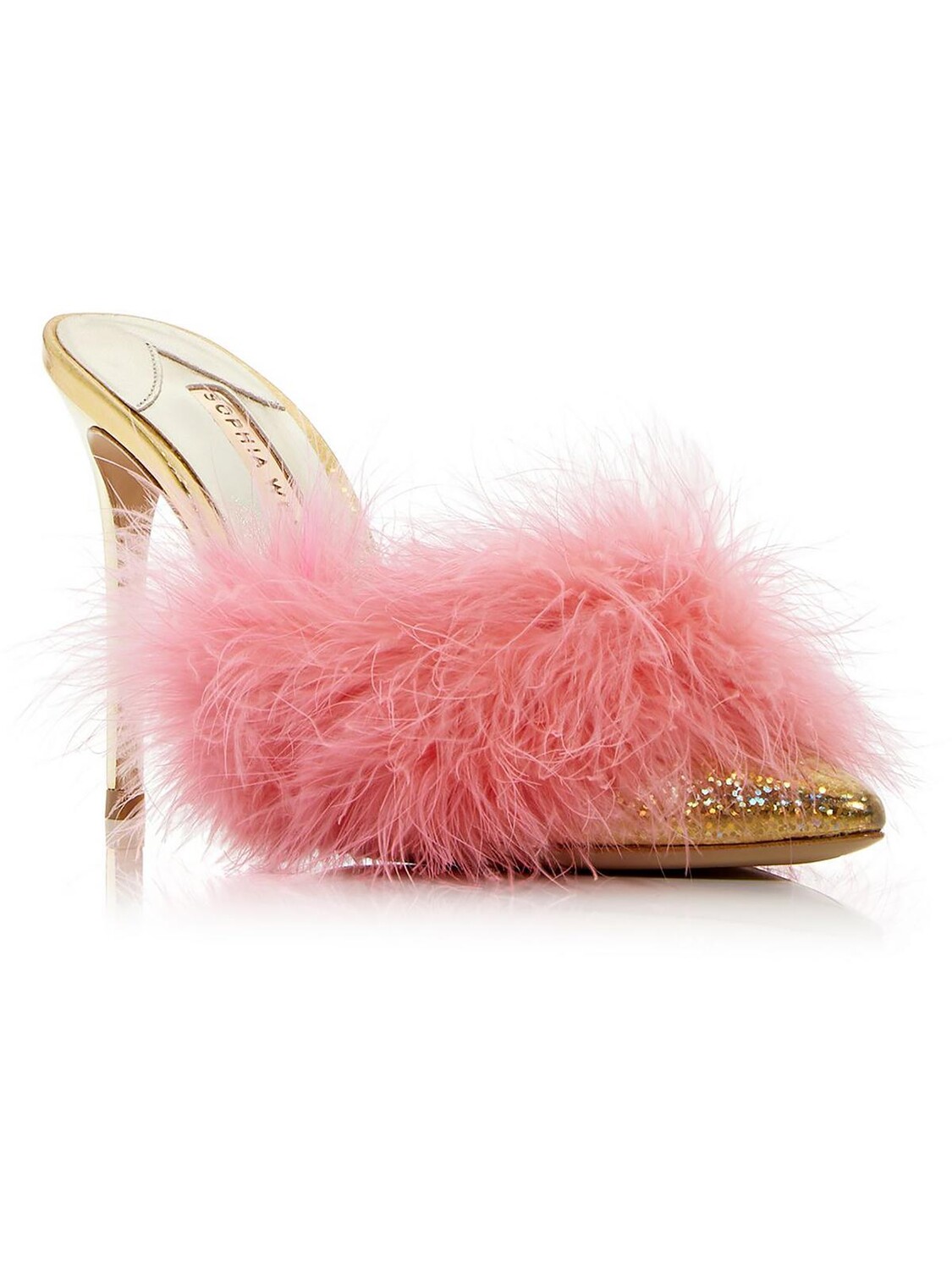 Женские кожаные туфли без шнуровки Delicia Marabou Sophia Webster, цвет Gold/Sherbet Pink
Женские кожаные туфли без шнуровки Delicia Marabou Sophia Webster, цвет Gold/Sherbet Pink