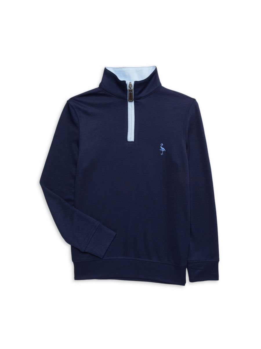 Свитер-пуловер с застежкой-молнией на четверть длины для мальчика TailorByrd, темно-синий
Свитер-пуловер с застежкой-молнией на четверть длины для мальчика TailorByrd, темно-синий