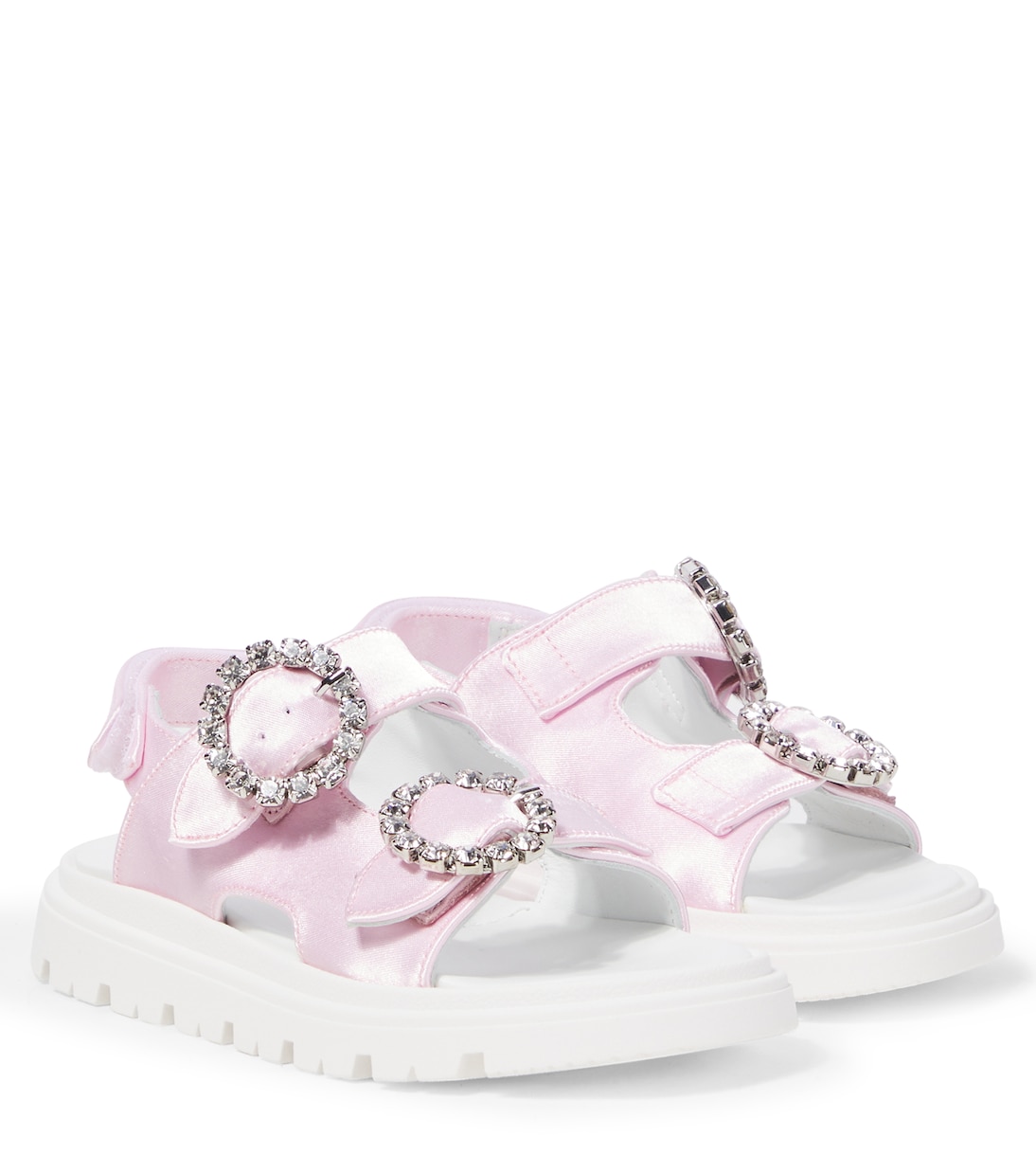 Босоножки из атласа с декором Monnalisa, Rosa Fairytale
Босоножки из атласа с декором Monnalisa, Rosa Fairytale