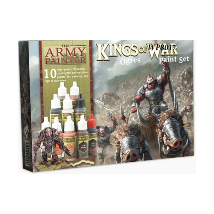 Kings of War — набор красок «Огры», Warpaint Sets (The Army Painter)
Kings of War — набор красок «Огры», Warpaint Sets (The Army Painter)