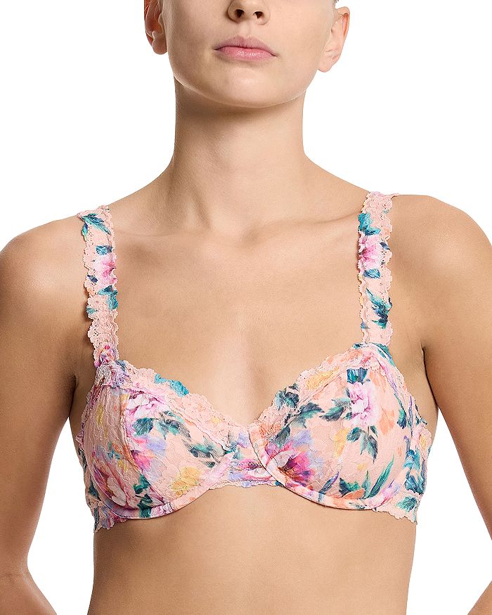 Бюстгальтер балконет с кружевом Signature Hanky Panky, розовый 
Бюстгальтер балконет с кружевом Signature Hanky Panky, розовый