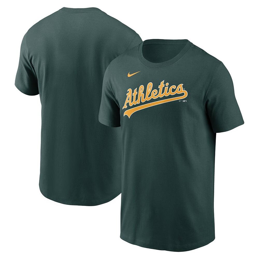 Мужская зеленая футболка Nike Oakland Athletics Fuse Wordmark, цвет Oas Green
Мужская зеленая футболка Nike Oakland Athletics Fuse Wordmark, цвет Oas Green