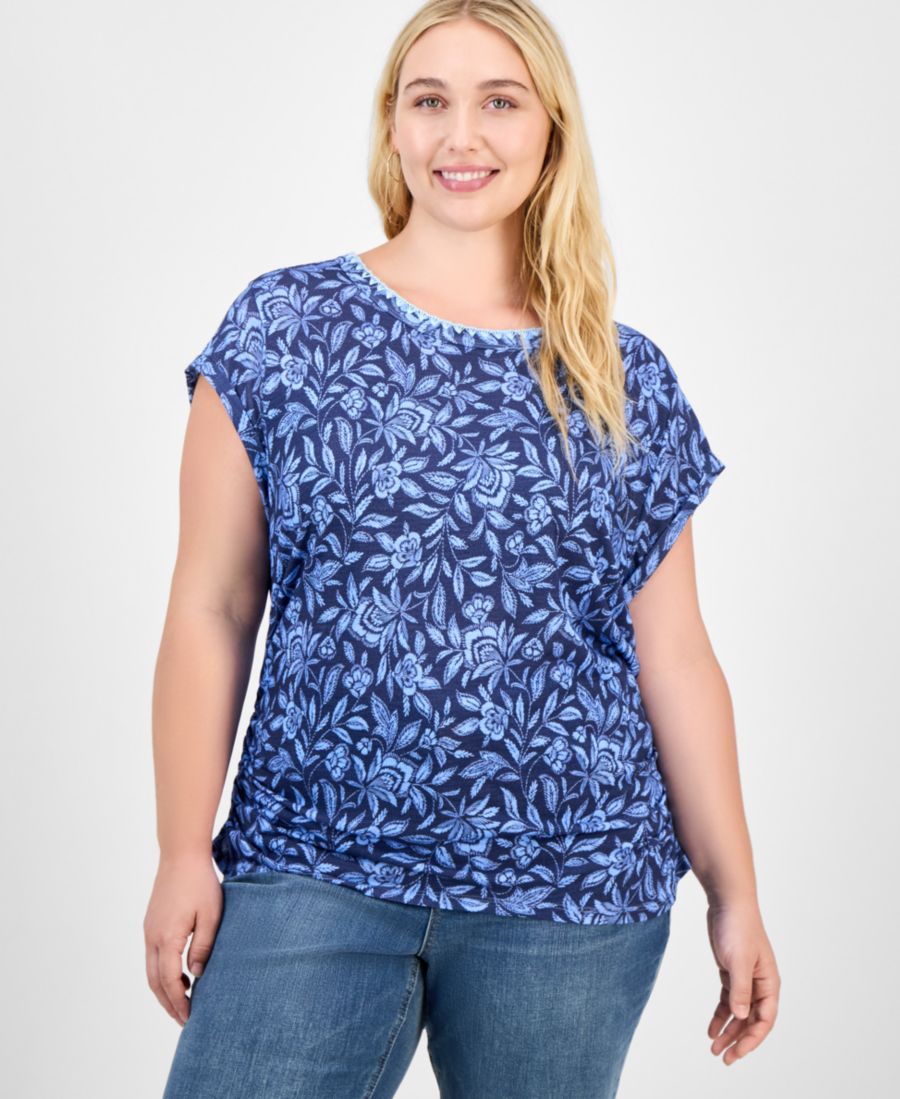 Женская блузка с принтом и короткими рукавами, размеры PXS-3X Democracy, Provence Blue
Женская блузка с принтом и короткими рукавами, размеры PXS-3X Democracy, Provence Blue