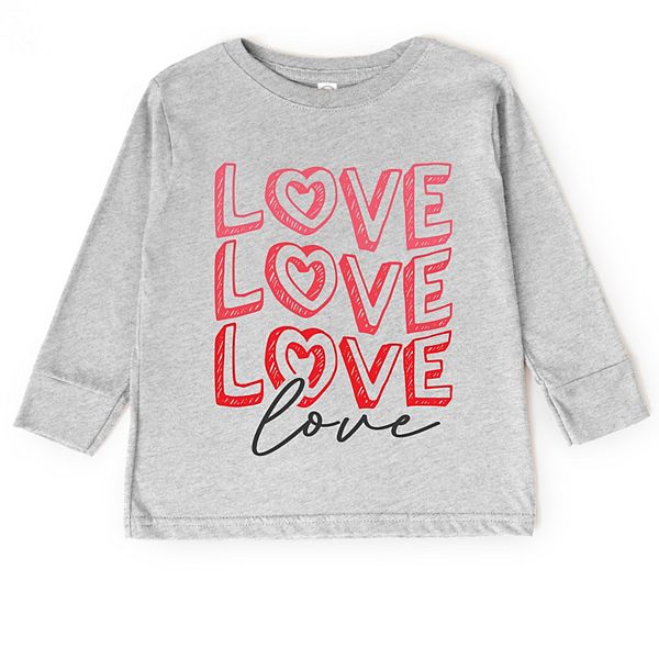 Футболка с длинным рукавом Love stacked sketched для малышей The Juniper Shop, Heather Grey
Футболка с длинным рукавом Love stacked sketched для малышей The Juniper Shop, Heather Grey