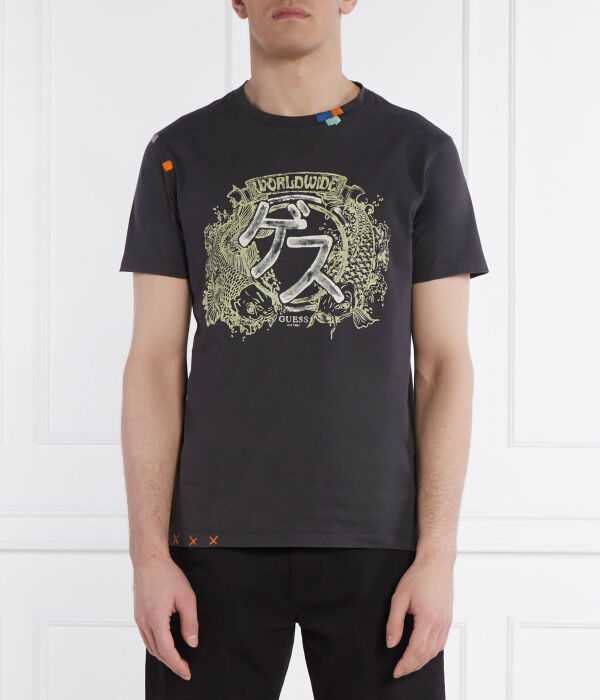 Футболка японская идеог Regular fit Guess Jeans, черный
Футболка японская идеог Regular fit Guess Jeans, черный