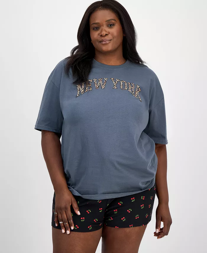 Модная хлопковая футболка с коротким рукавом и принтом в виде гепарда с графикой New York для полных женщин Rebellious One, синий
Модная хлопковая футболка с коротким рукавом и принтом в виде гепарда с графикой New York для полных женщин Rebellious One, синий