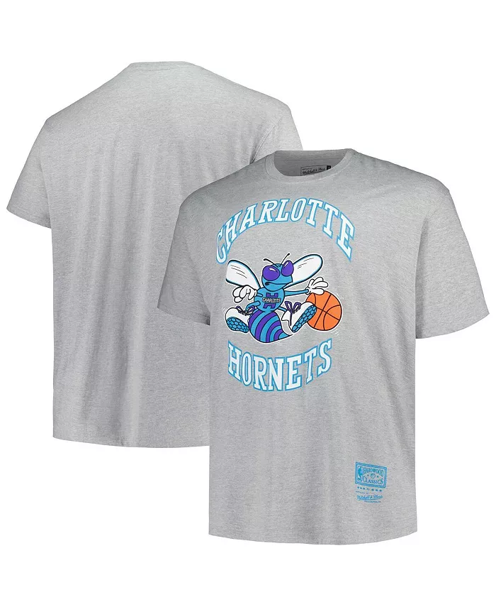 Мужская футболка Charlotte Hornets Big and Tall Hardwood Classics с винтажным логотипом, цвет вересково-серый, потертая Mitchell & Ness
Мужская футболка Charlotte Hornets Big and Tall Hardwood Classics с винтажным логотипом, цвет вересково-серый, потертая Mitchell & Ness