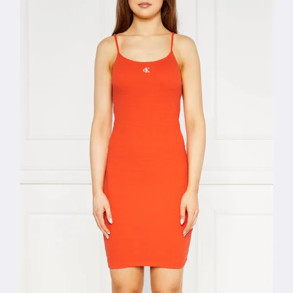 Платье в рубчик Calvin Klein, оранжевый
Платье в рубчик Calvin Klein, оранжевый