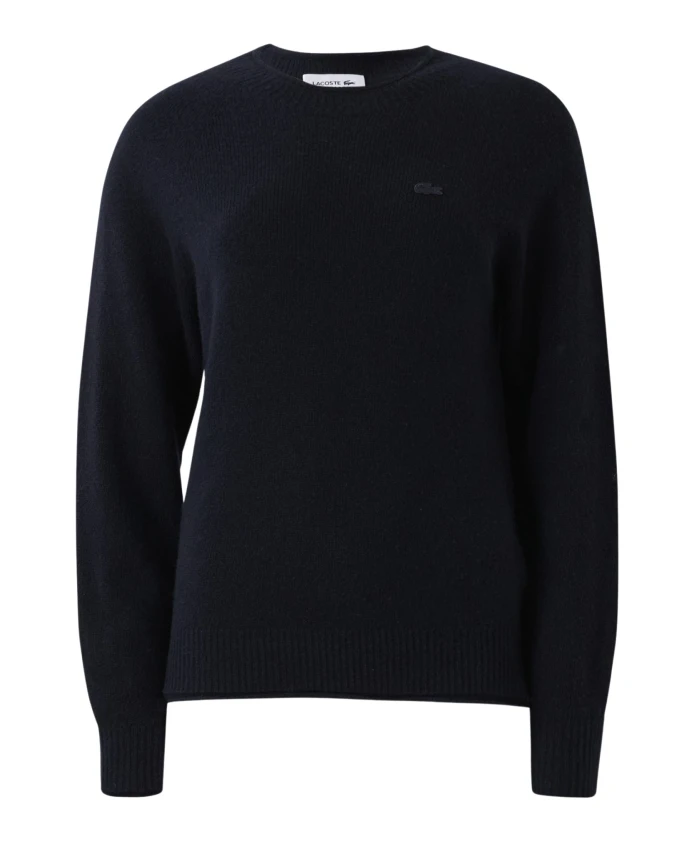 Объемный вязаный свитер из чесаной шерсти Lacoste, синий
Объемный вязаный свитер из чесаной шерсти Lacoste, синий
