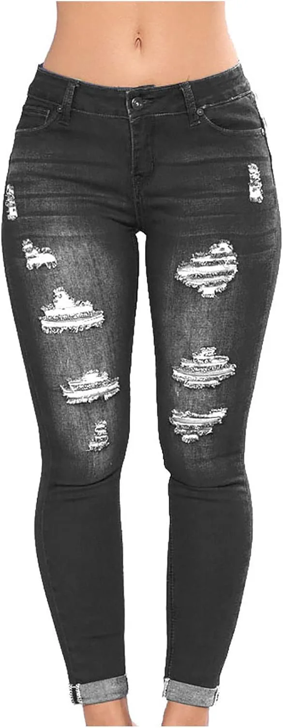 Скинни джинсы для женщин Ripped High Waist Stretchy Butt Lift
Скинни джинсы для женщин Ripped High Waist Stretchy Butt Lift