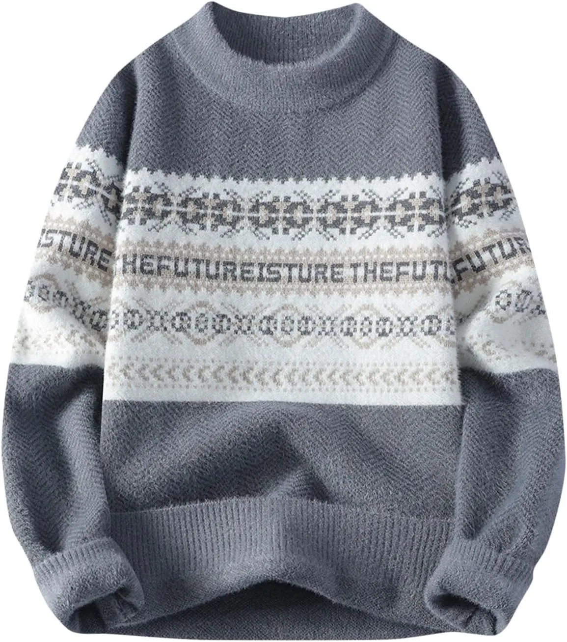 Мужской свитер с этническим принтом QUNPIU
Мужской свитер с этническим принтом QUNPIU