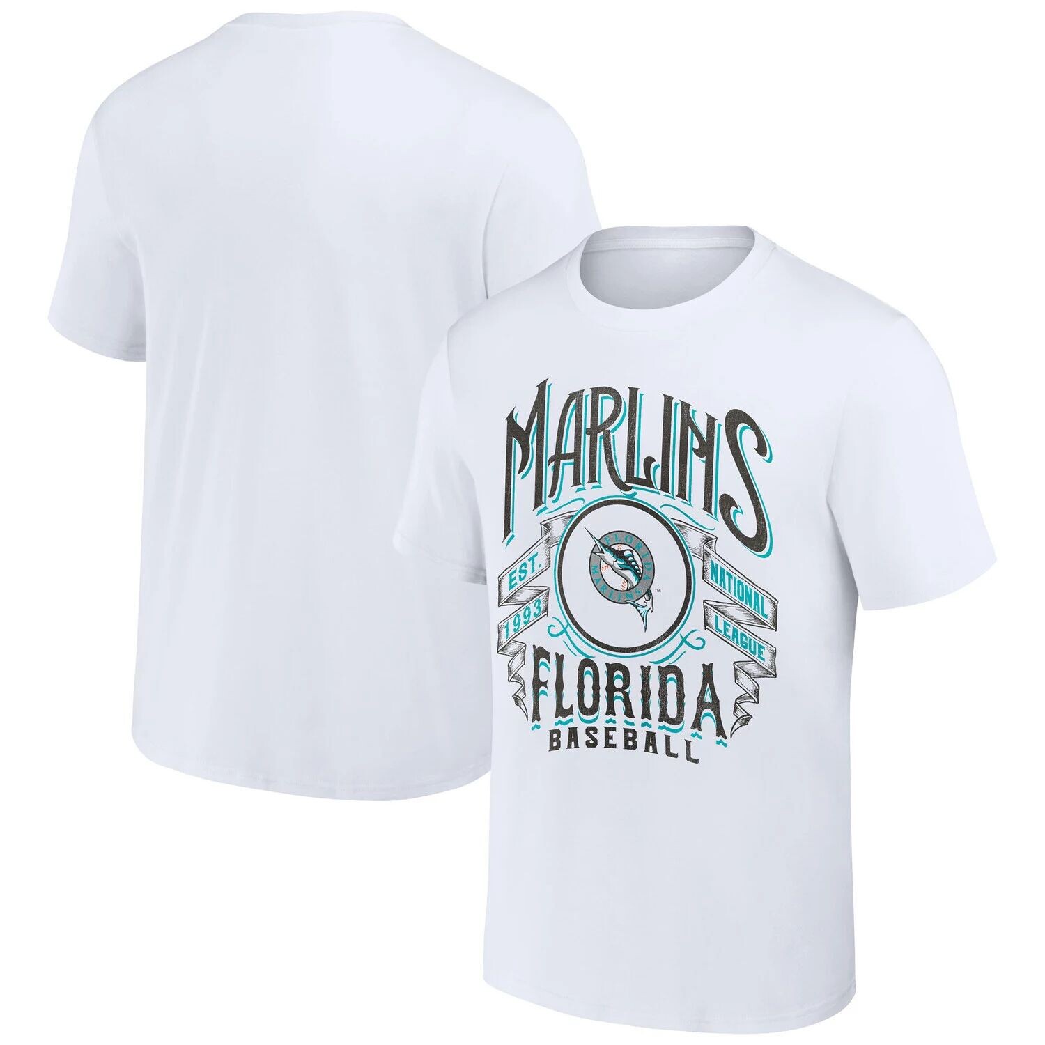 Мужская футболка Darius Rucker Collection by Fanatics White Florida Marlins Cooperstown Collection, футболка с эффектом потертости в стиле рок
Мужская футболка Darius Rucker Collection by Fanatics White Florida Marlins Cooperstown Collection, футболка с эффектом потертости в стиле рок