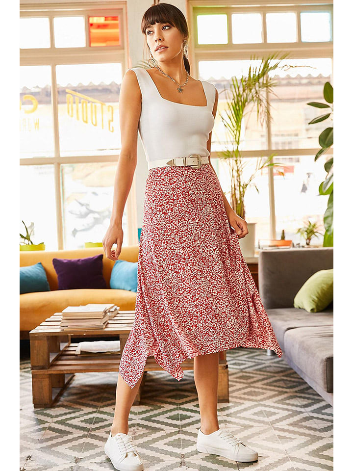 Юбка до колена Olalook, красно-белый
Юбка до колена Olalook, красно-белый