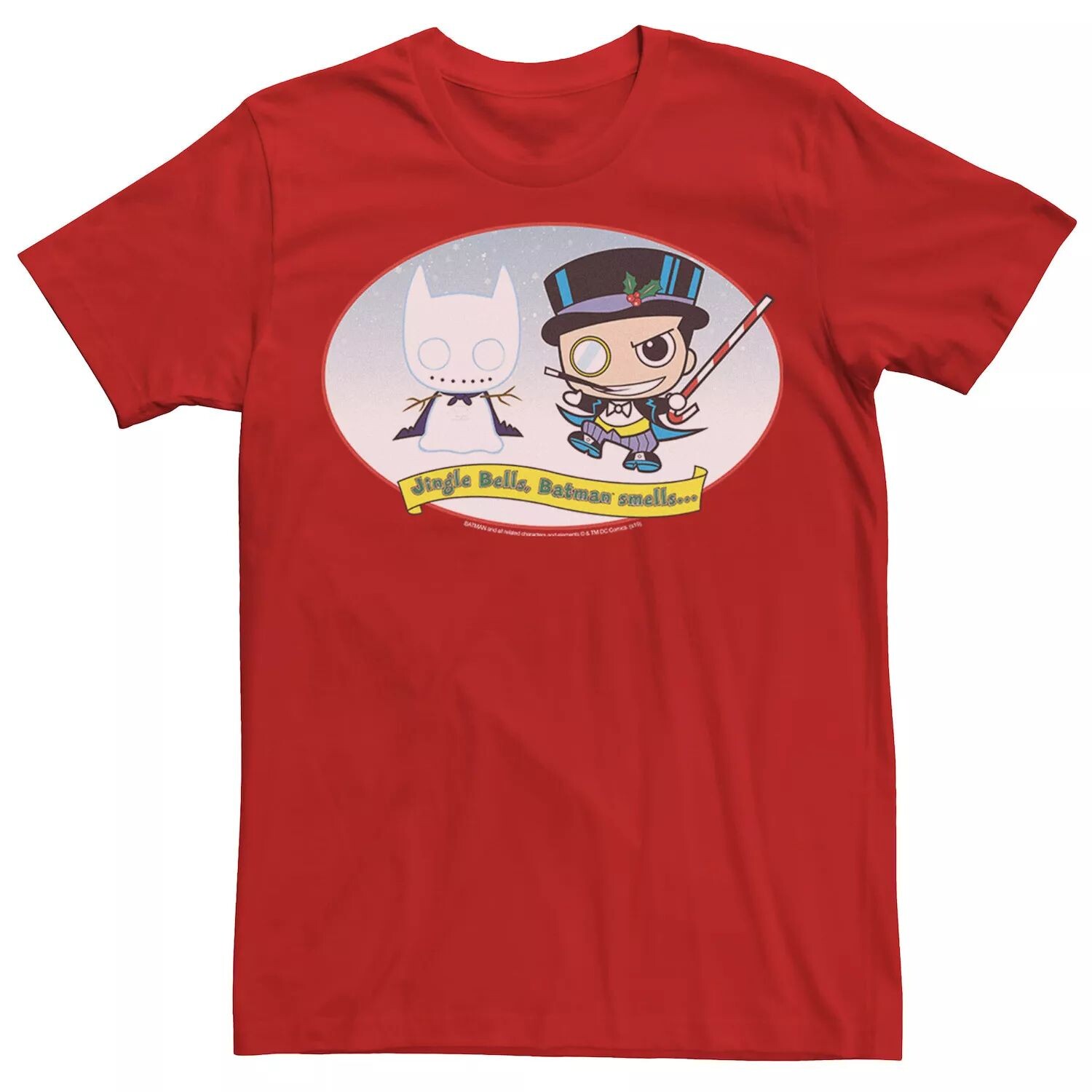 Мужская футболка DC Comics The Penguin Jingle Bells Batman Smells Christmas Футболка, красная Licensed Character, красный
Мужская футболка DC Comics The Penguin Jingle Bells Batman Smells Christmas Футболка, красная Licensed Character, красный