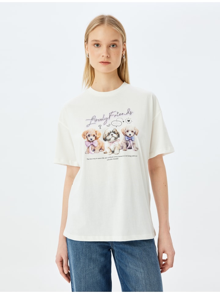 Футболка KOTON, экрю
Футболка KOTON, экрю