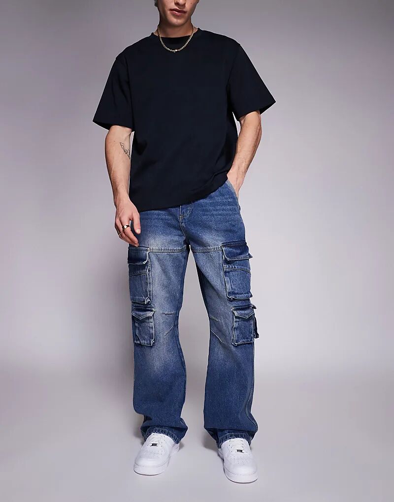 Джинсы Courtside с очень мешковатыми карманами в цвете Stonewash синего цвета
Джинсы Courtside с очень мешковатыми карманами в цвете Stonewash синего цвета