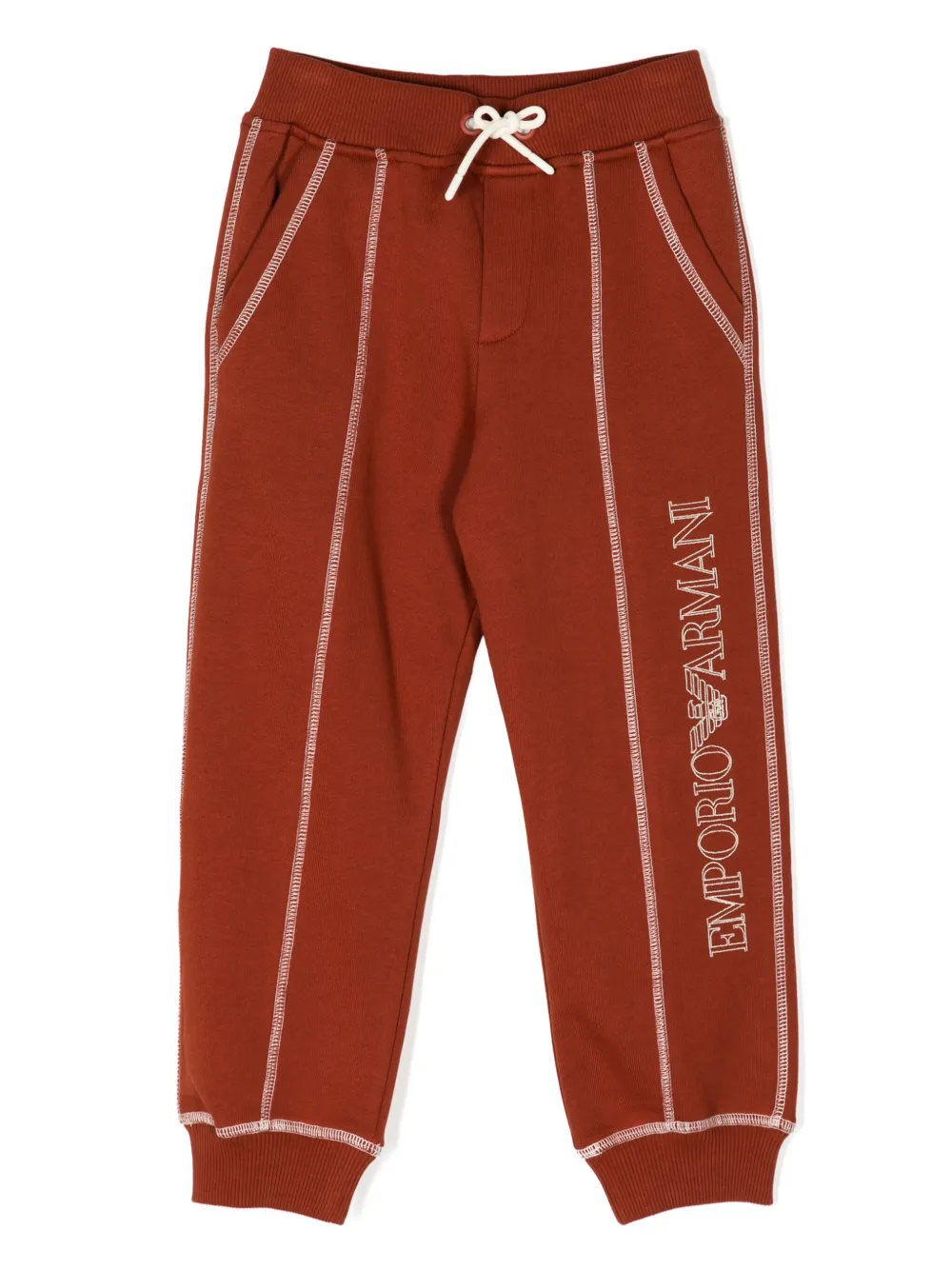 Спортивные брюки с вышитым логотипом Emporio Armani Kids, оранжевый
Спортивные брюки с вышитым логотипом Emporio Armani Kids, оранжевый