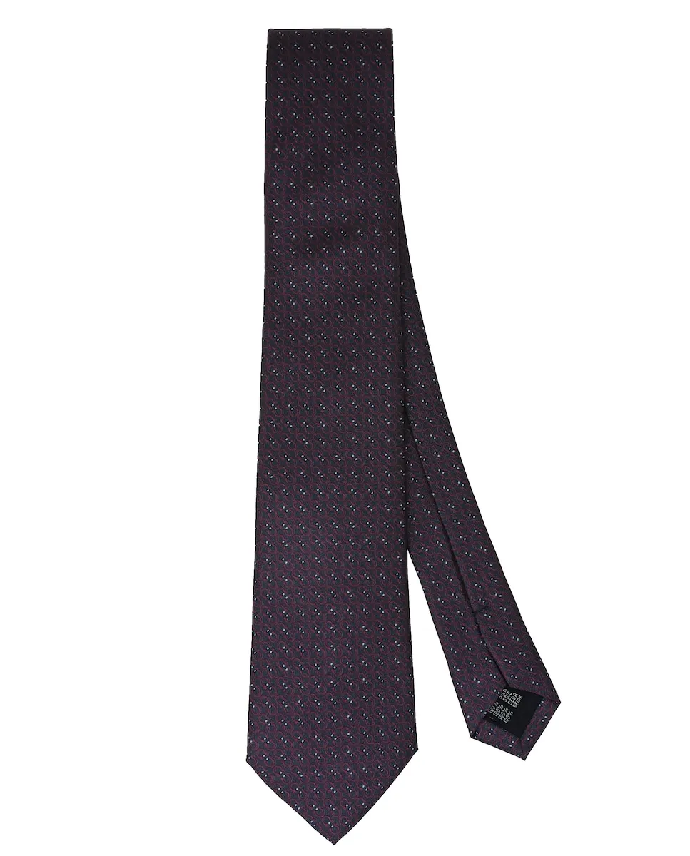 Премиальный шелковый галстук с принтом в стиле Эрмес Pertegaz, темно-синий 
Премиальный шелковый галстук с принтом в стиле Эрмес Pertegaz, темно-синий