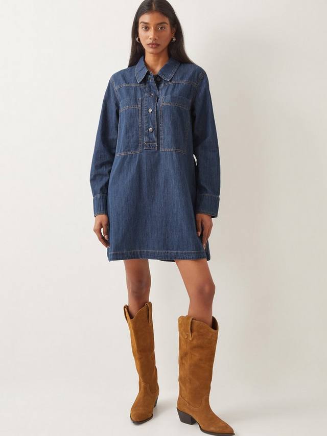 Платье-туника из джинсовой ткани nara Monsoon, средний синий
Платье-туника из джинсовой ткани nara Monsoon, средний синий
