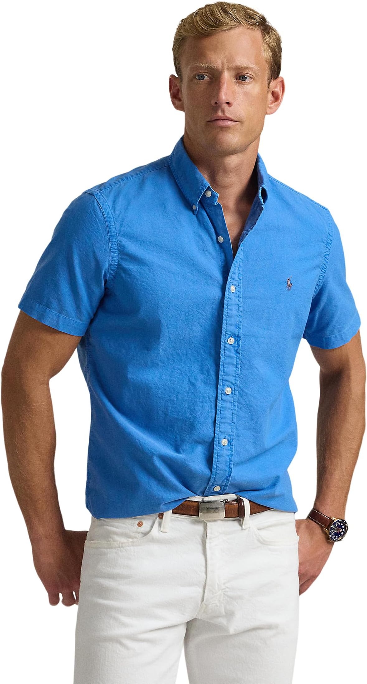 Рубашка Polo Ralph Lauren Classic Fit Garment-Dyed Oxford Shirt, цвет Blue Orbit
Рубашка Polo Ralph Lauren Classic Fit Garment-Dyed Oxford Shirt, цвет Blue Orbit
